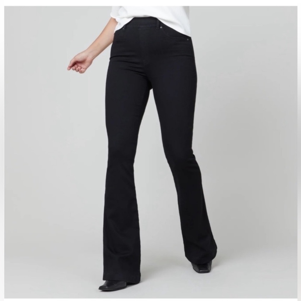 SPANX Flare Black Jeans size Large